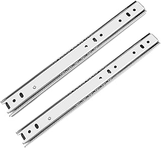 Drawer Runners,8-20inch/200-500mm Full Extension Two-Section Slide Side ...