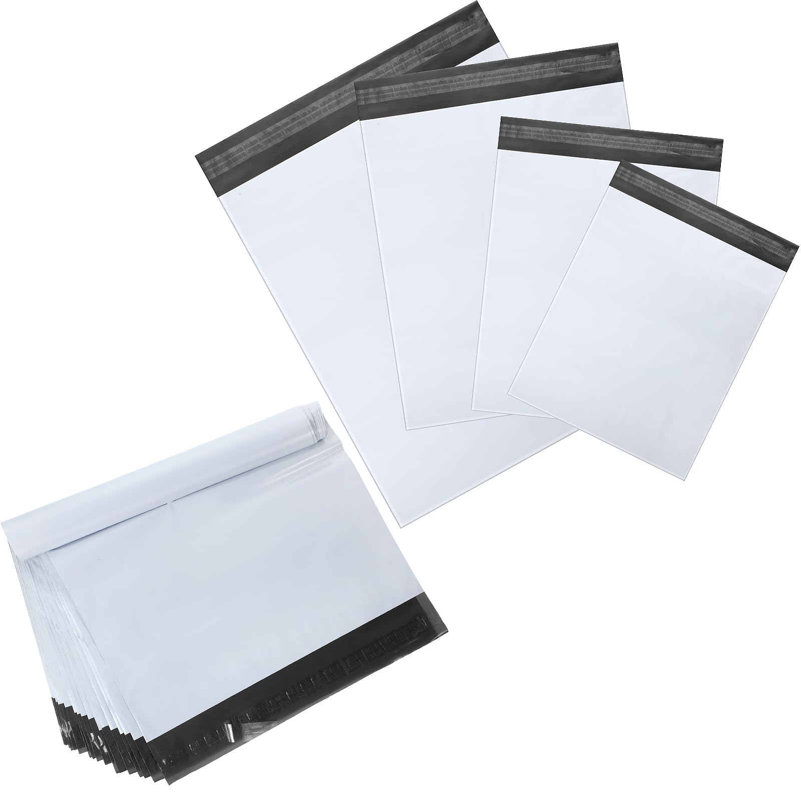 Outus 120 Pcs Poly Mailer Envelope 4 Sizes Shipping Bags Self Adhesive Clasp Envelope Self Adhesive Tear Proof Mailing Covers(6 x 10 In, 8 x 12 In, 10
