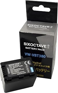 VW-VBT380-K VW-VBT380 互換バッテリー パナソニック 向け HC-V360MS HC-V480MS HC-VX980M HC-W570M HC-W585M HC-V495M HC-WX990M HC-WXF990M HC-WX995M HC-VX985M HC-WXF1M/WZXF1M HC-VX990M/VZX990M