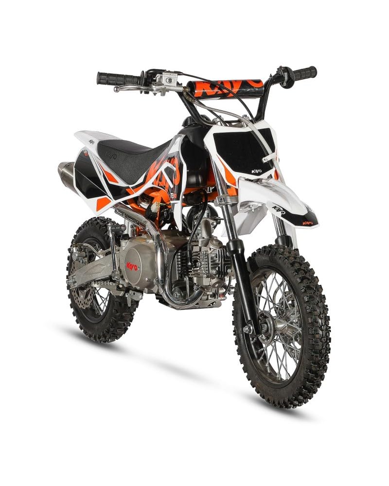 T-MOTO Pitbike Kayo TS90 90cc Ruota 12/10 - Motocross 4 Tempi - Moto cross a Benzina 69 Kg - Moto Off Road
