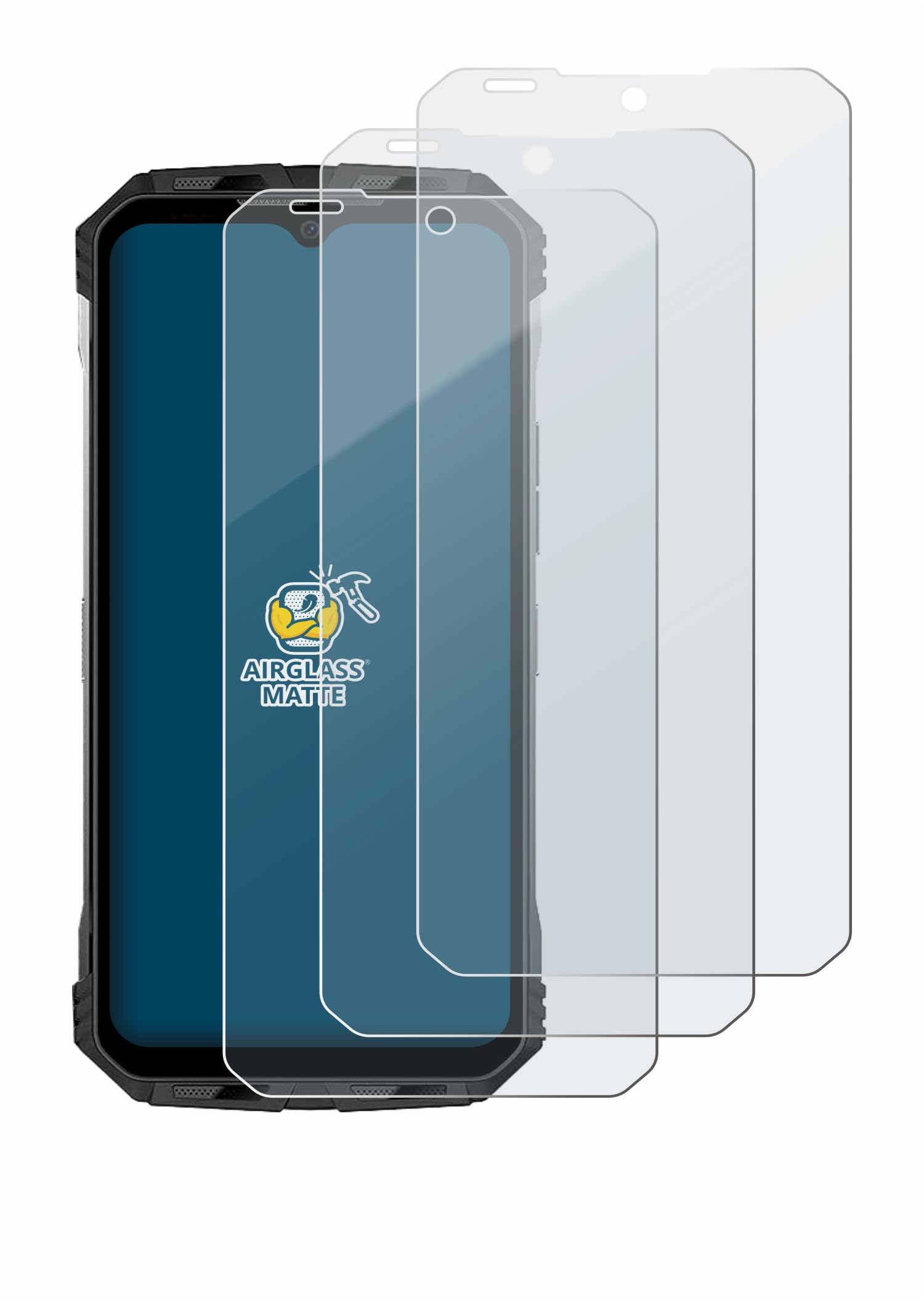 Brotect Pellicola Opaca Vetro Ibrido Per Ulefone Armor X8 - Antiriflesso, Durezza 9H, Made In Germany - 6