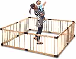 【約2セット分】リズキズ 木製 ベビーサークル Amazon.co.jp: RiZKiZ 木製ベビーサークル 167cm×167cm×55cm 8枚