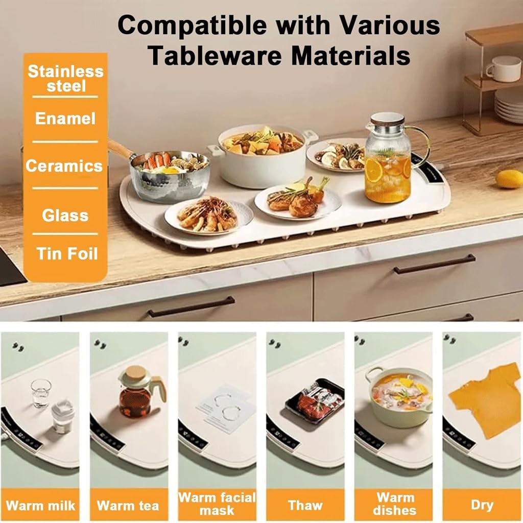Plaque chauffante en Silicone, Tapis pour légumes Chauds, Tapis de Table à Manger Domestique, Panneau Isolant Alimentaire Multifonctionnel Pliable