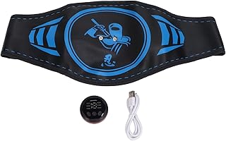 Trainer Muscle Stimulator, Heating Belt Abdominal, Muscle Massage Machine Electric Fitness Vibrating Belt Waist Massage Slimming Belt Electric Massagers Massage Tools
