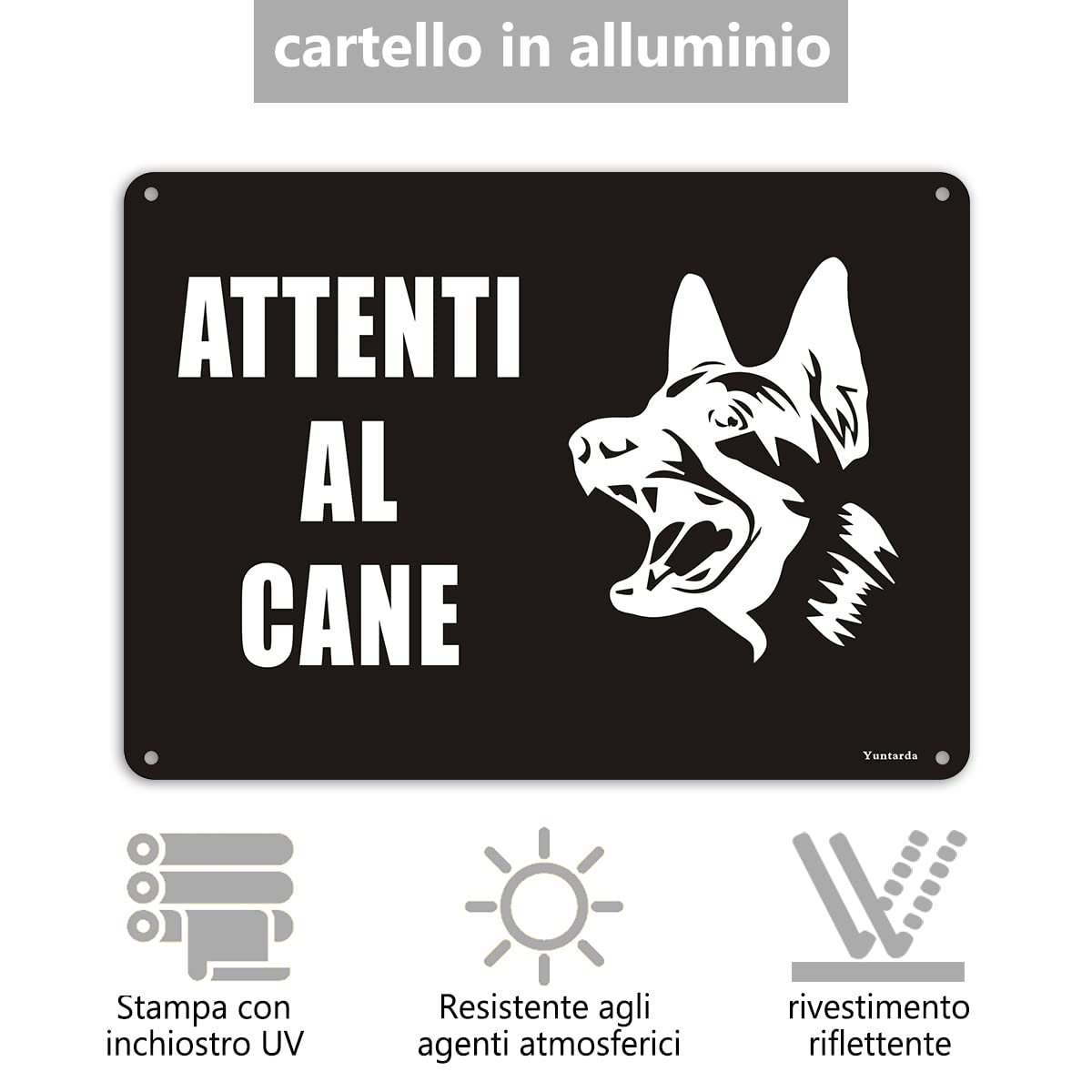 MALTESE ATTENTI AL PADRONE - CARTELLO ATTENTI AL CANE In Adesivo Resis Pannello In Forex Pannello In Alluminio O In Plexiglas