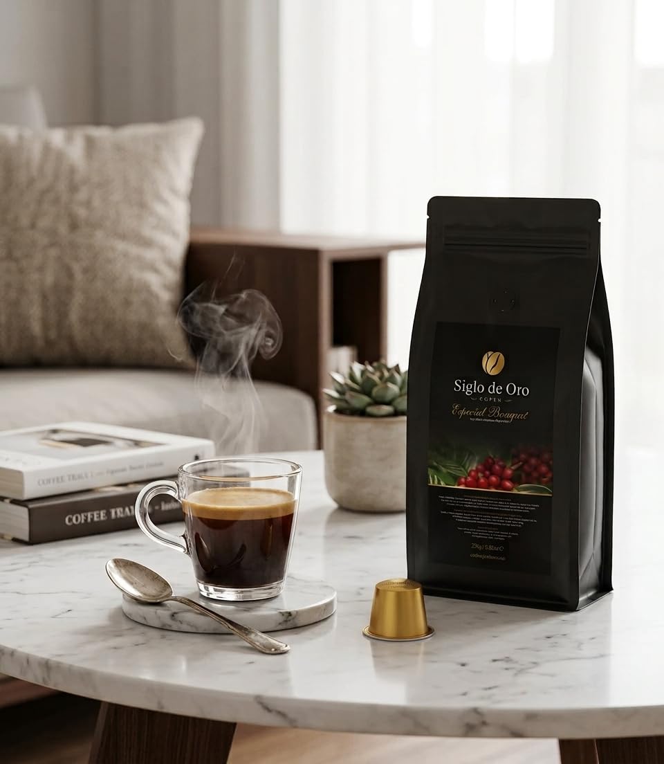 Cápsulas de Café de Especialidad 100% Arábica – Aroma Intenso desde que Abres – Compatible con Nespresso – 100 Cápsulas