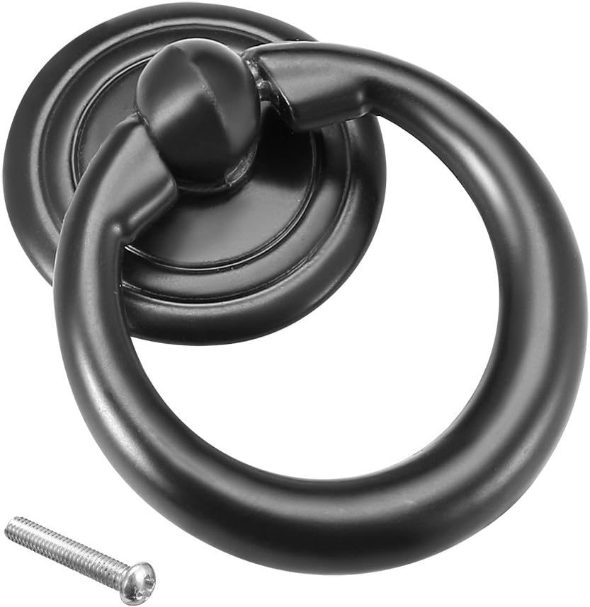 uxcell 47mmx32mm Iron SprayPaint Cupboard Drawer Box Case Ring Pull