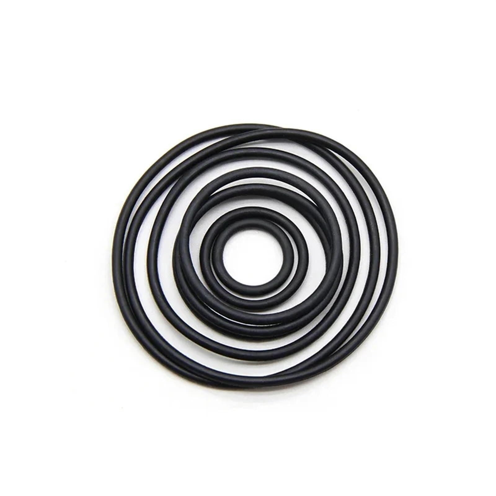 10/50 Uds junta tórica de caucho de nitrito butadieno CS 2mm OD 5mm ~ 150mm espaciador de caucho de nitrilo butadieno arandela resistente al aceite forma redonda negro(50pcs,OD 150MM ID 146MM-CS 2MM)