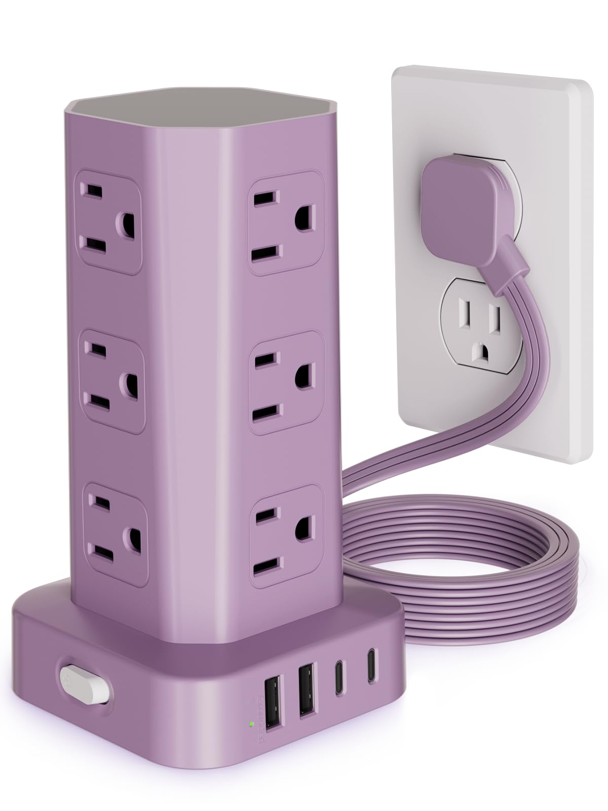 Pink Surge Protector Tower - 16 USB Outlets! -17 Pink Surge Protector Tower - 16 USB Outlets! -17