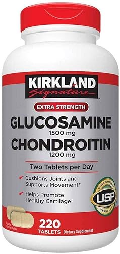 Kirkland glucosamina extra fuerza 005 oz condroitina 220 tabletas de 004 oz