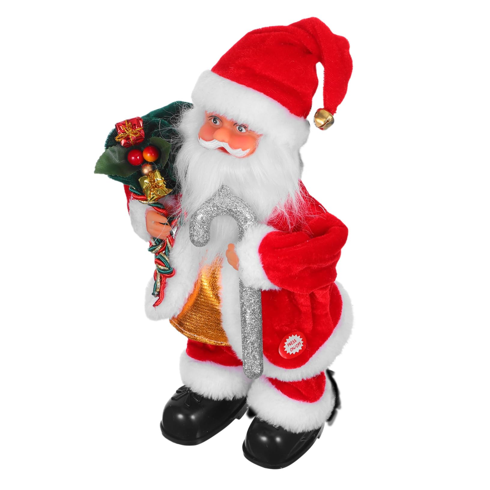 Juguete De Papá Noel Eléctrico Papá Noel Musical con Funciones Divertidas para Decoración De Fiestas Navideñas para Hecho De Material Seguro
