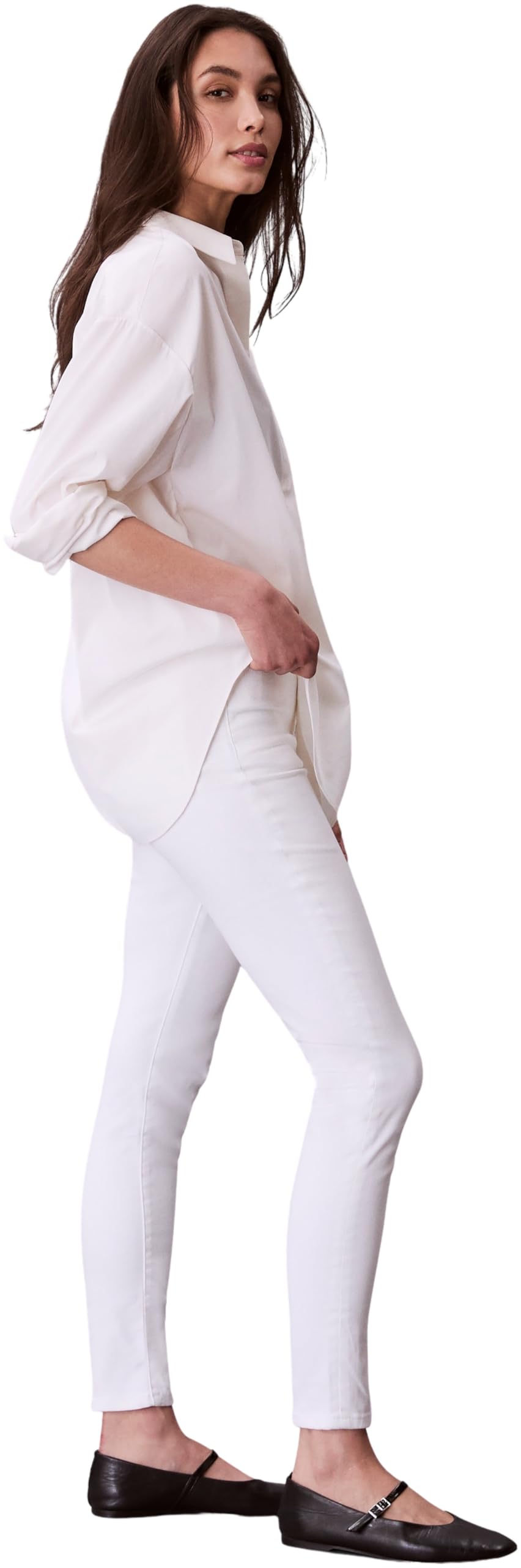 Calvin Klein Vaqueros Mujer Skinny Ankle Cintura Alta