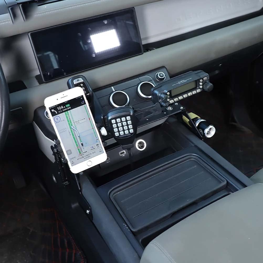MYMOMS Car Central Control Uchwyt na telefon komórkowy ze stopu aluminium Akcesoria do Land Rover Defender 90 110 2020-2024
