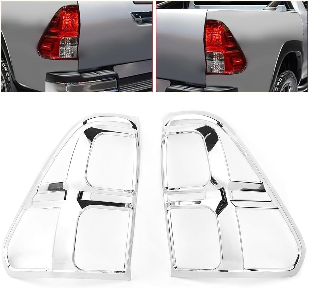 Tail Lamp Trim Chrome Decorative Frame Fit for Sr5 2015-2017