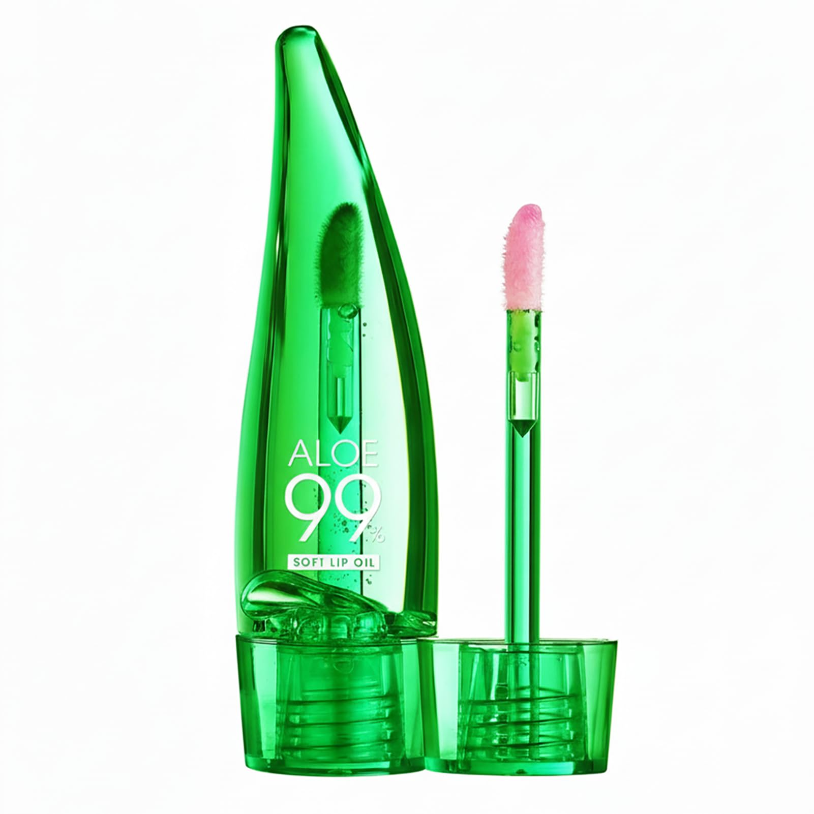 TERRIFI Aloe Vera Lip Gloss, 3 Pcs Long Lasting Nutritious Lip Balm Moisturizing Aloe Vera Lip Oil, Lip Gloss Moisturizer Clear Non-Sticky For Lip Treatment And Dry Lips