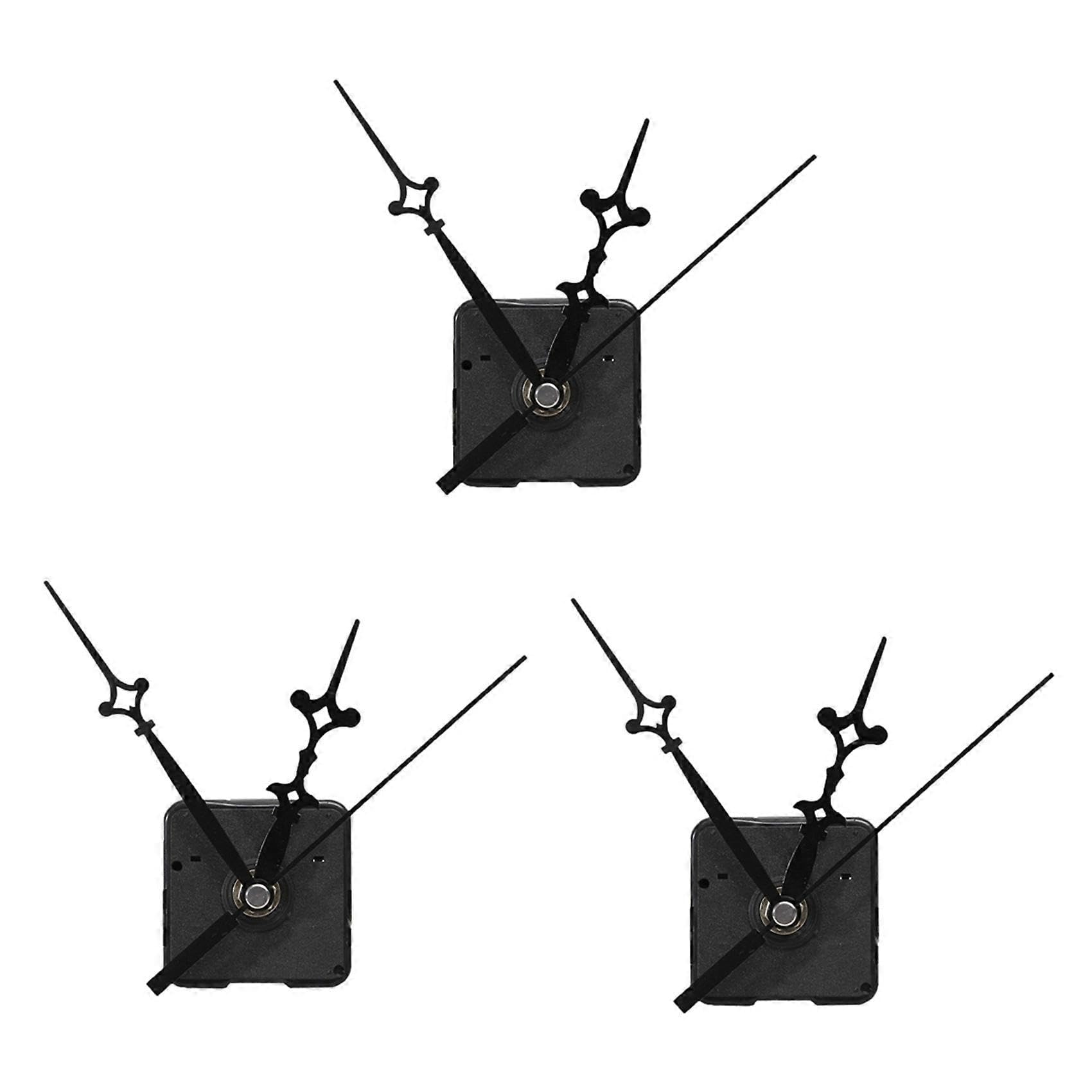 JOYHAPPST 3Pcs Replacement Wall Clock Repair Parts Pendulum Movement Mechanism Quartz Clock Motor with Hands