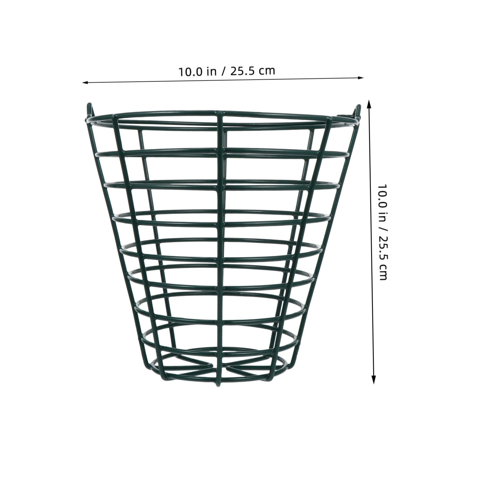 Anneome Golf Ball Storage Basket 100 Balls Capacity Sturdy Iron Wire Easy to Transport Handle for Golfer's Range