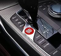 Vista 4 de iJDMTOY Cubierta decorativa de aluminio anodizado para motor de arranque/parada, compatible con BMW G20 3 Series, G22/G26 4 Series i4, G15 8 Series