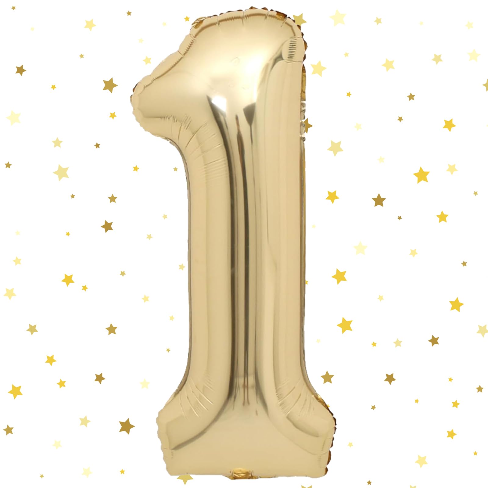 VUCDXOP 40 Inch Number 1 Balloon - Champagne Gold, Age Inflatable Birthday, Helium Balloon, Wedding Decoration — image 1