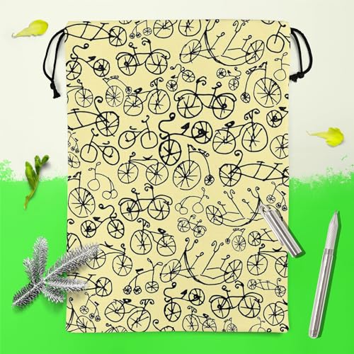Image of ArtzFolio Hand Painted Bikes | Reusable Sack Bag | Bag for Gym, Storage, Vegetable & Travel