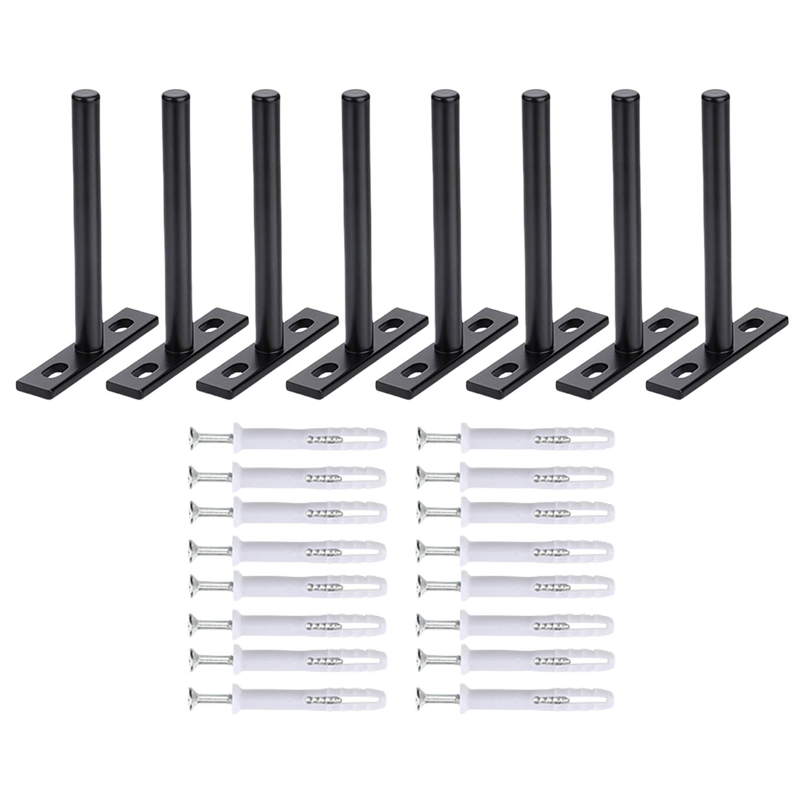 Minglea A 4 / 6 / 8Pcs Heavy Duty Concealed Shelf Brackets Concealed Floating Shelf Supports Set For Wall Mounted Storage & Displ Space Saving Bracket