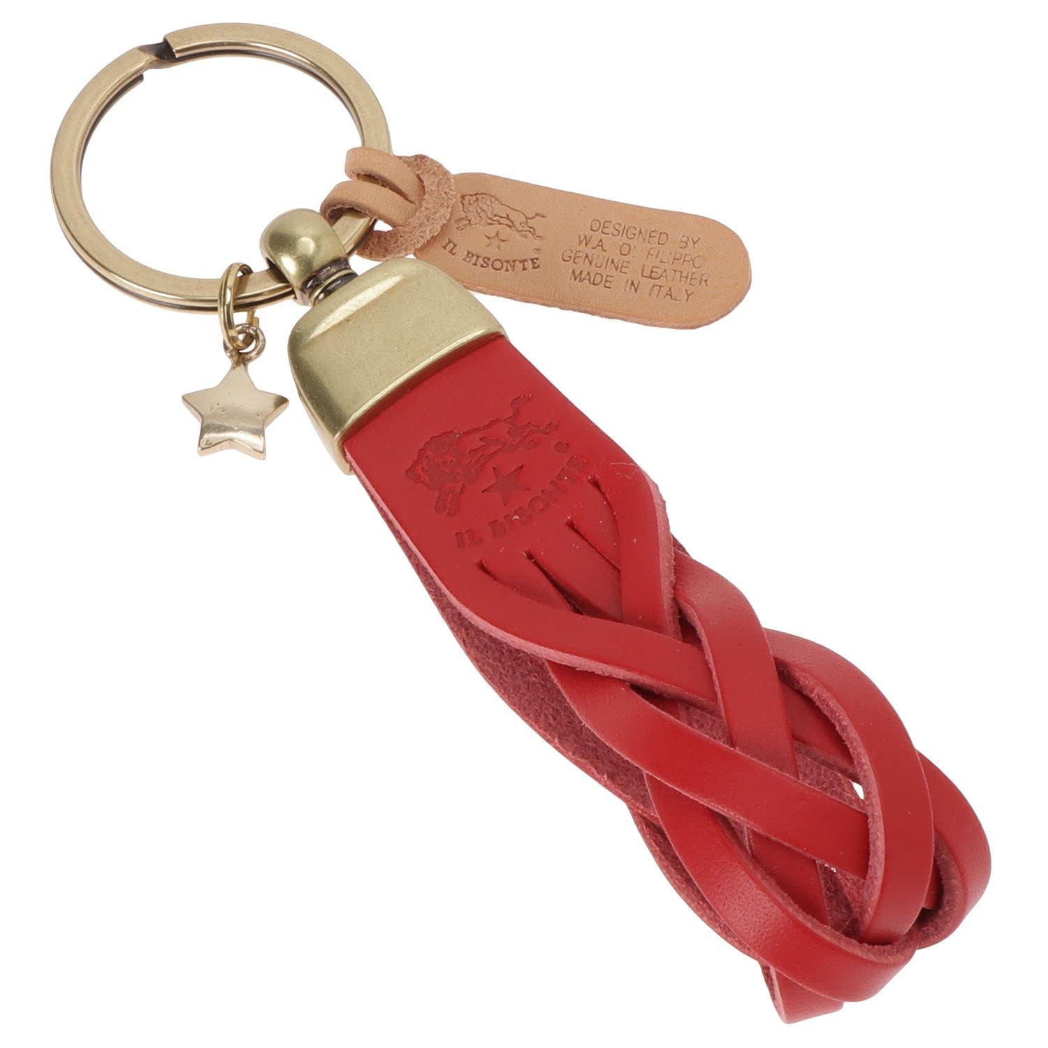 新製品情報も満載 イルビゾンテ 星型キーホルダー レッド agapeeurope.org