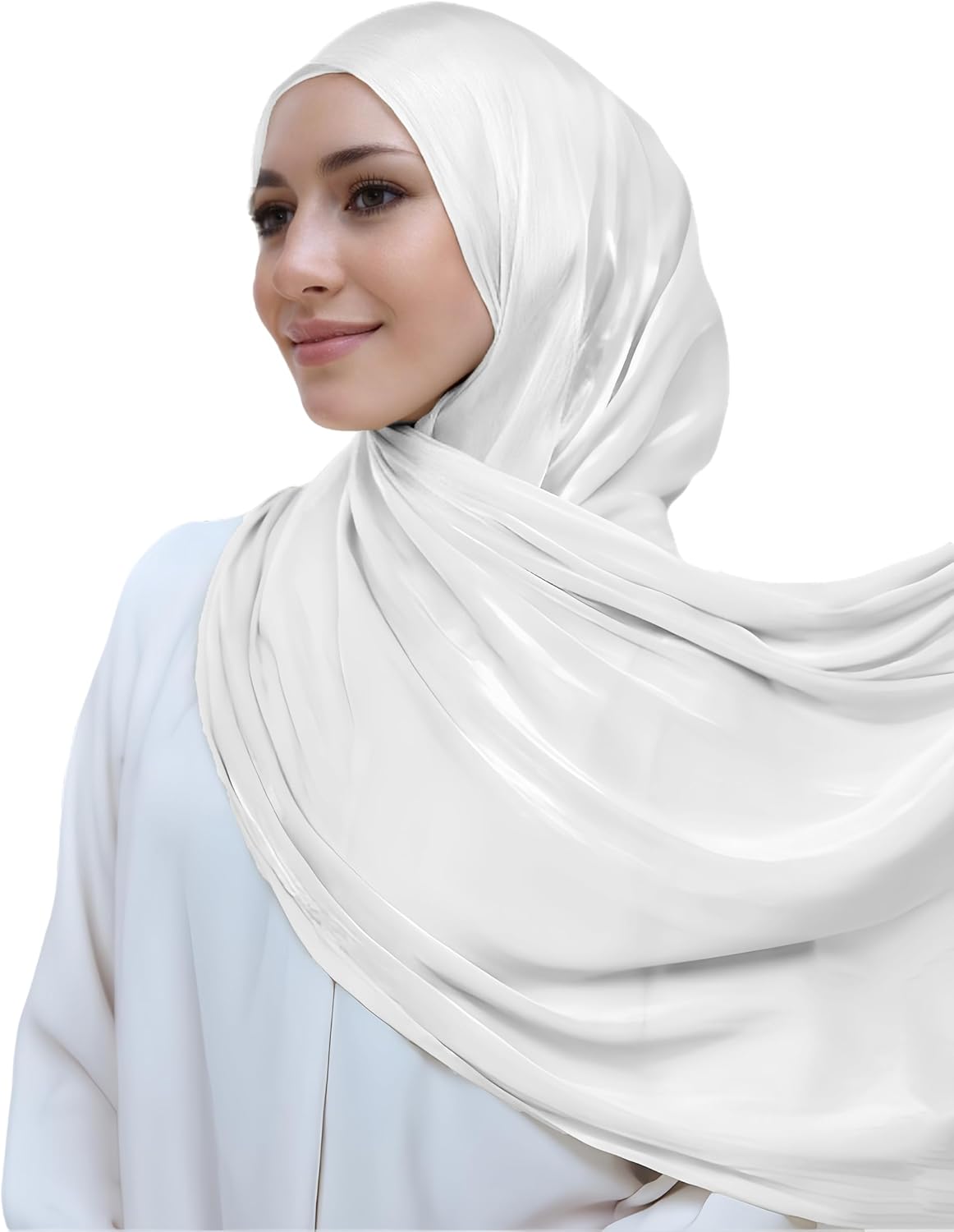 Lina & Lily Sheen Shimmer Women's Crepe Scarf Shawl Wrap Head Hijab Lightweight - Image 5
