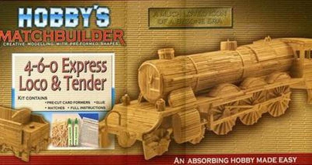 460 EXPRESS LOCO and TENDER Matchstick Model Kit steam