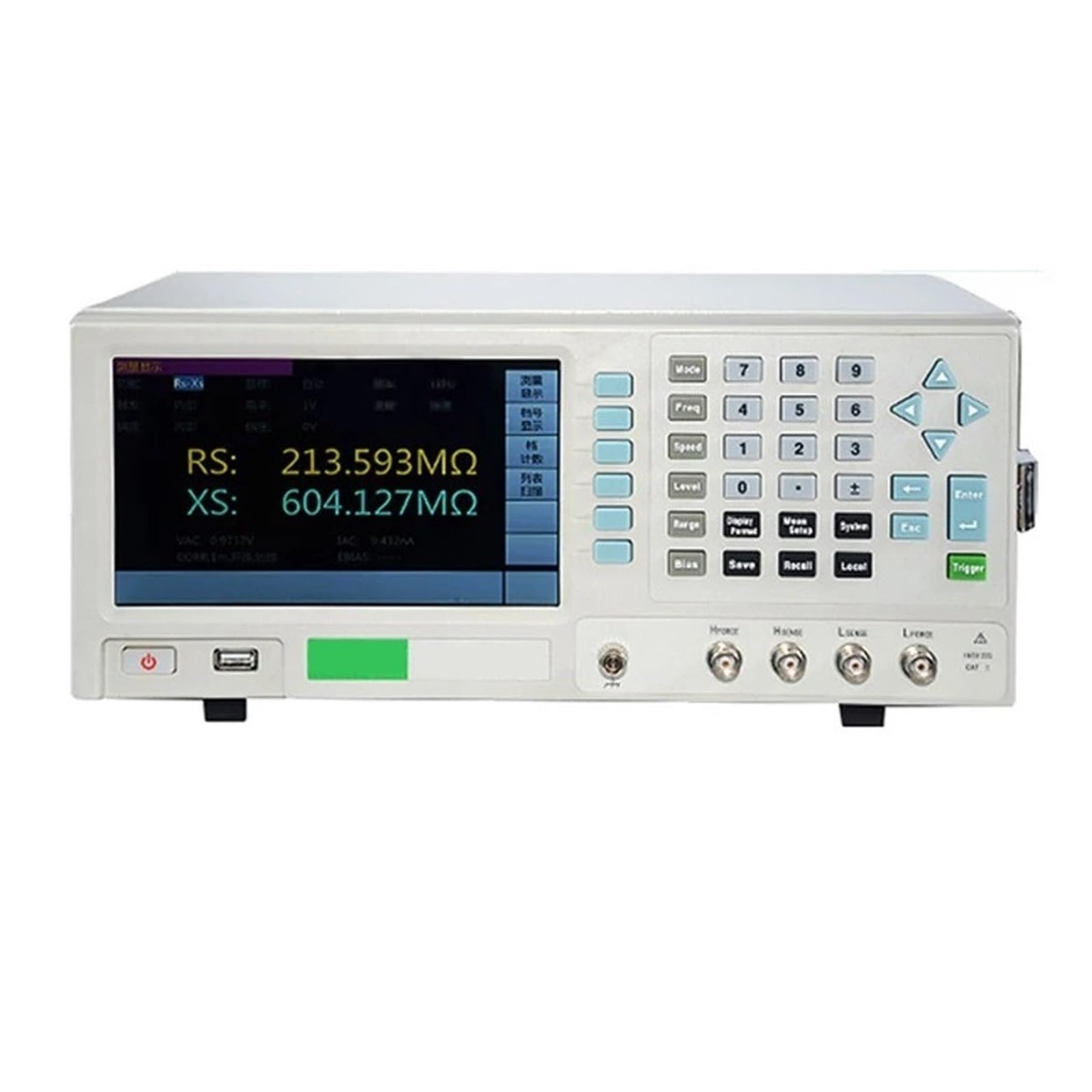 Tester LCR Benchtop Digital Bridge 100 KHz-1 MHz Desktop LCR Tester Messgerät Kapazität Widerstand Impedanz Induktivität Messung(ET3505-500kHz)