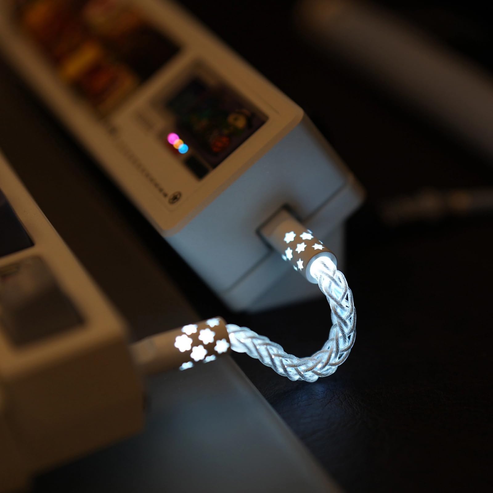 Krótki kabel 10 cm, USB 2.0 typu C do typu C, złącze Pad do transmisji danych klawiatury, do klawiatury.