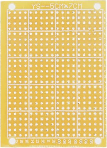 Miniatura 6 de YOKIVE 5 placas de circuito impresas universales de una sola cara, placa de cobre chapada en PCB FR-4, buena para proyectos electrónicos de