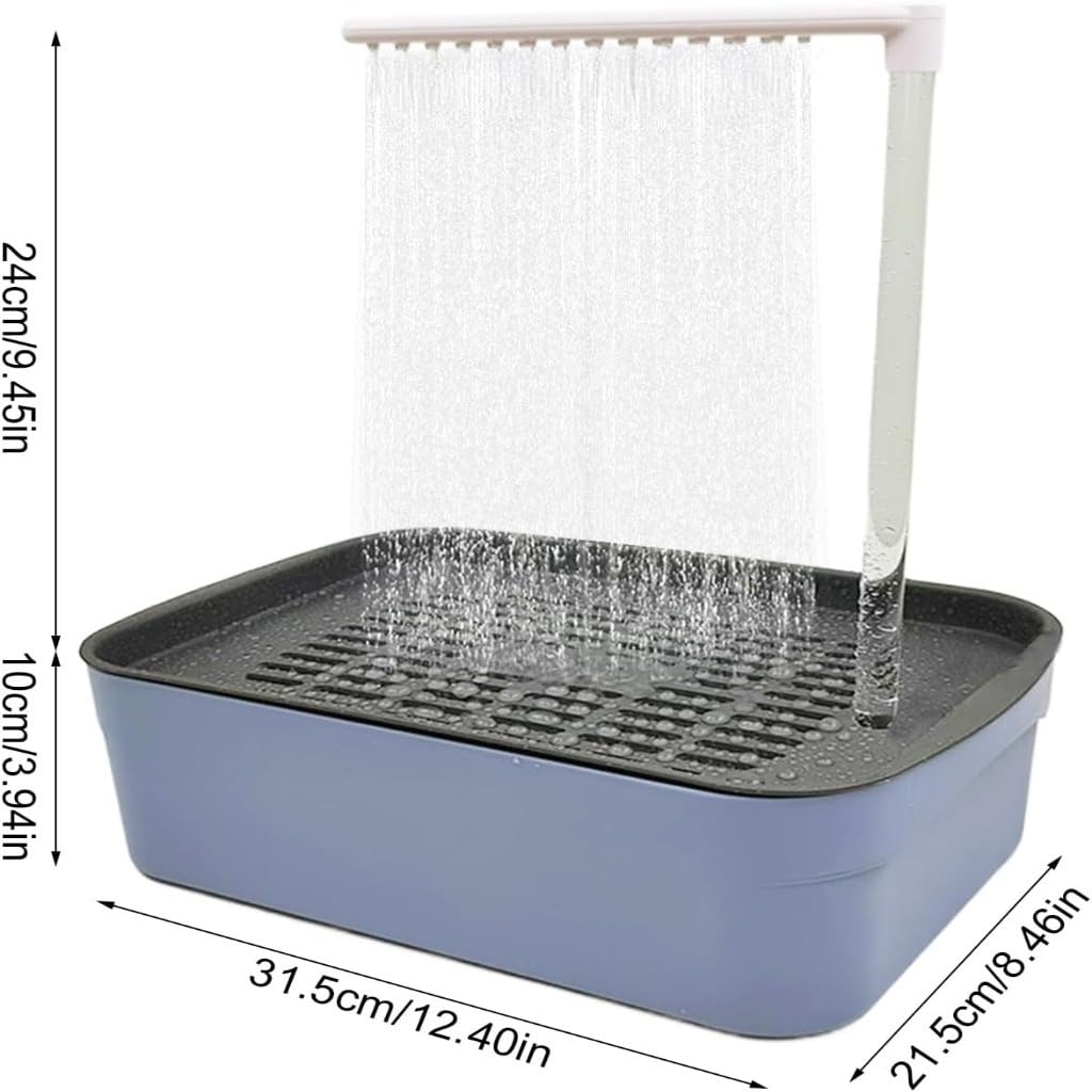 Douche de Bain Automatique pour Oiseaux, Eau Courante Automatique, pour Perruche, Oiseau