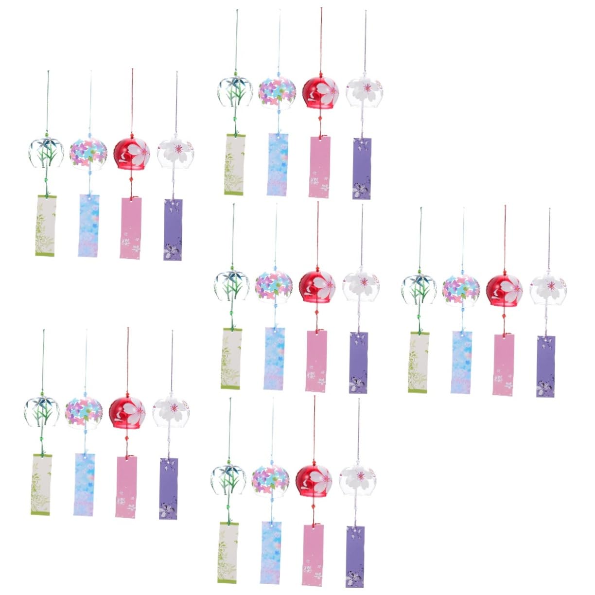 Ornements éoliens transparents TOYANDONA pour décoration de jardin
