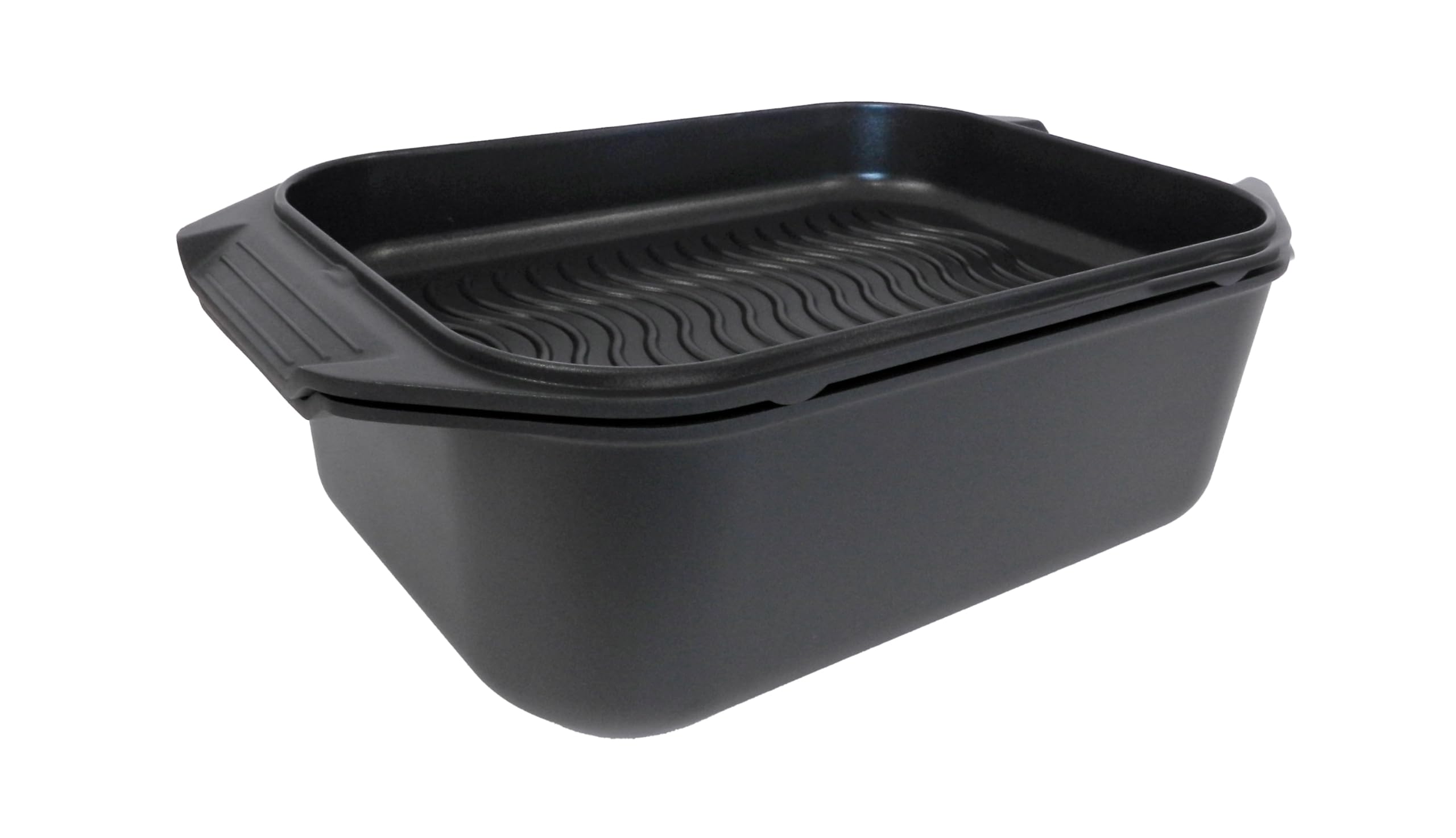 ELO Alugussbräter Karree mit Grilldekcel ELodur Select Schwarz matt