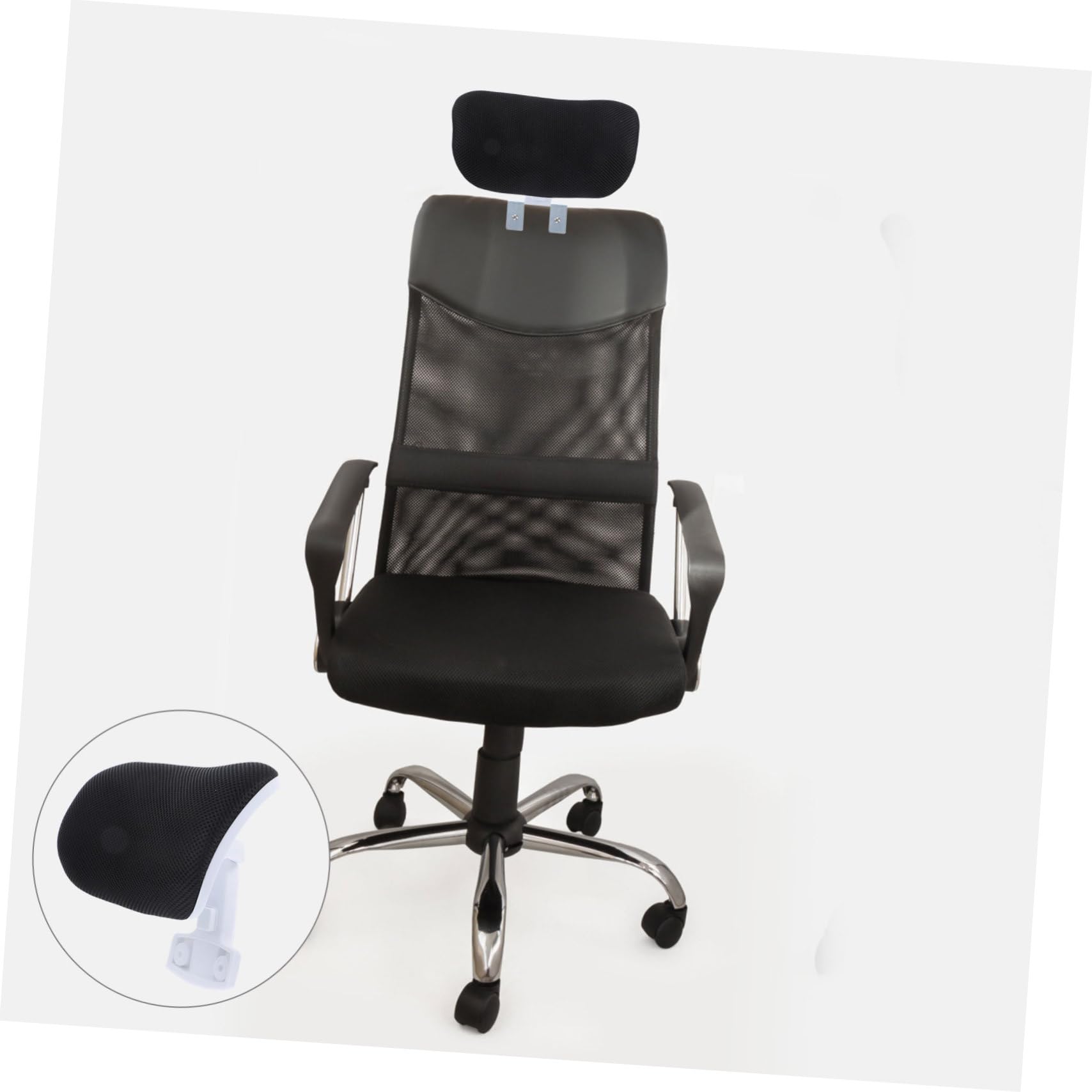 TOYANDONA Reposacabezas Ergonómico Ajustable para Silla de Oficina con Soporte Cervical Accesorio para Silla de Escritorio Diseño Curvado para Protección del Cuello Fácil Instalación y