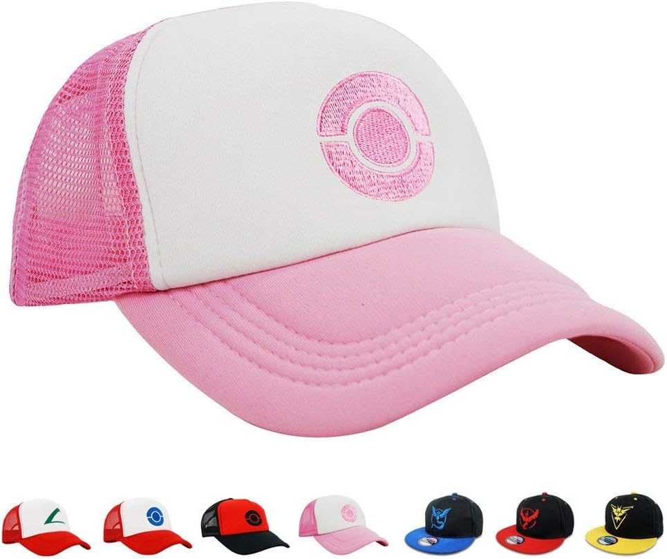 PopCrew Embroidered Team Trainer Hat for Anime Cosplay Costume, Trucker, Snapback Cap