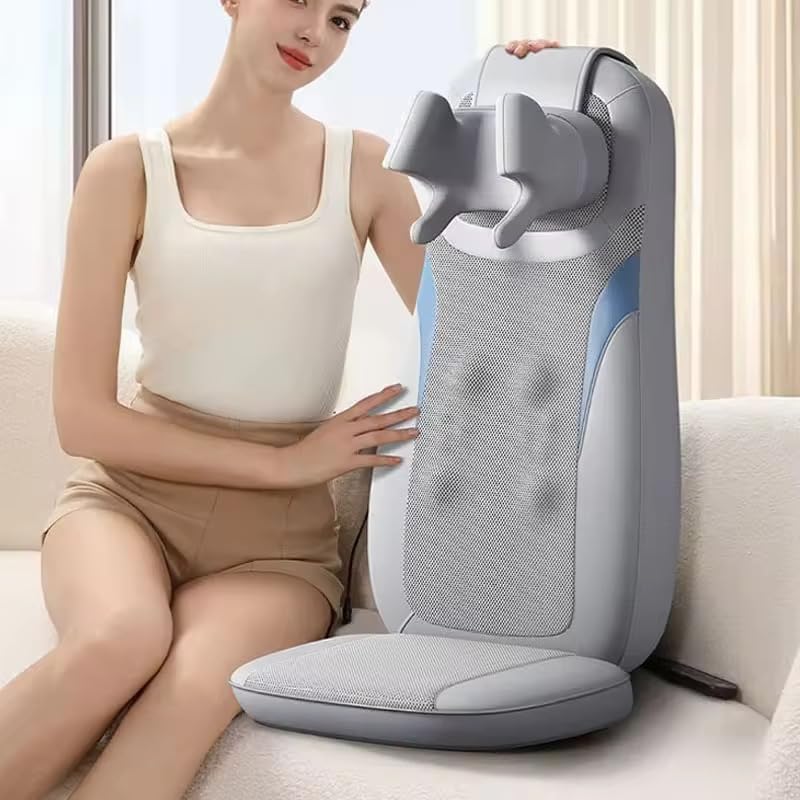 Image of BLYNK Shiatsu Back Massager for Full Body Pain Relief with Heat | 2D /3D Kneading Massage Chair Pad for Neck, Shoulder, Back, Waist, Hips, Legs & Foot | Electric Multipurpose Massage Cushion