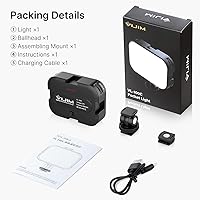 Vista 7 de VIJIM VL100C Bi-Color LED Video Light on Camera,Mini Rechargeable 2000mAh LED Camera Lights,CRI95+ Dimmable 2500-6500K Ultra Bright Photo and Video