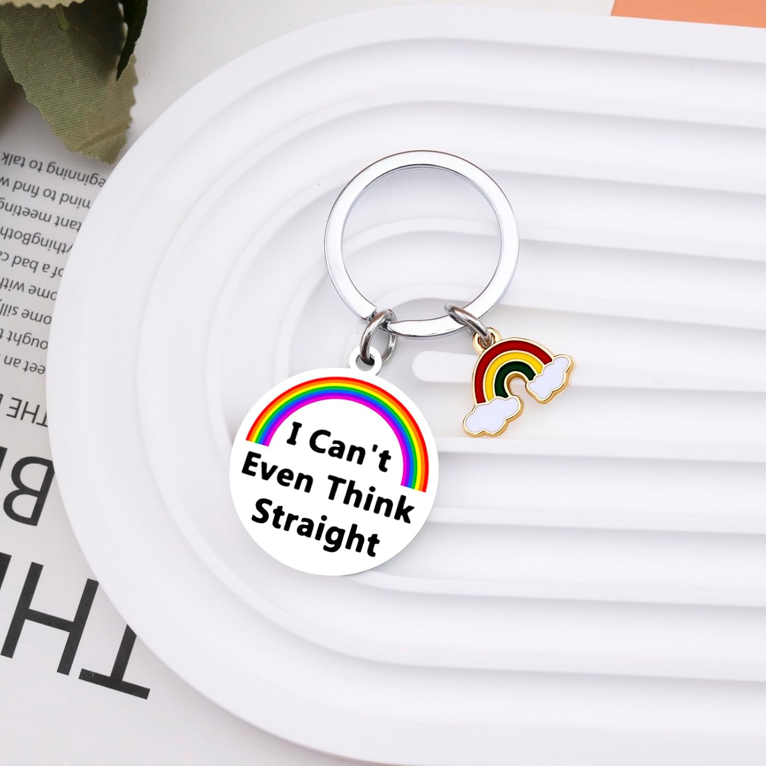 Rainbow Keychain Lesbian Pride Gifts Lgbtq Valentines Day Gift for Boyfriend Girlfriend Couple Gay Gifts for Men Transgender Stuff Gay Pride Accessories Lesbian Stuff Lgbtq Wedding Gift Ideas - Image 5