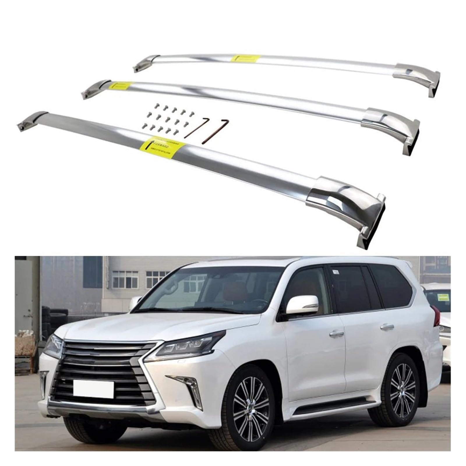 車 ルーフラック レクサス LX570 2016-2020 ルーフレールラック