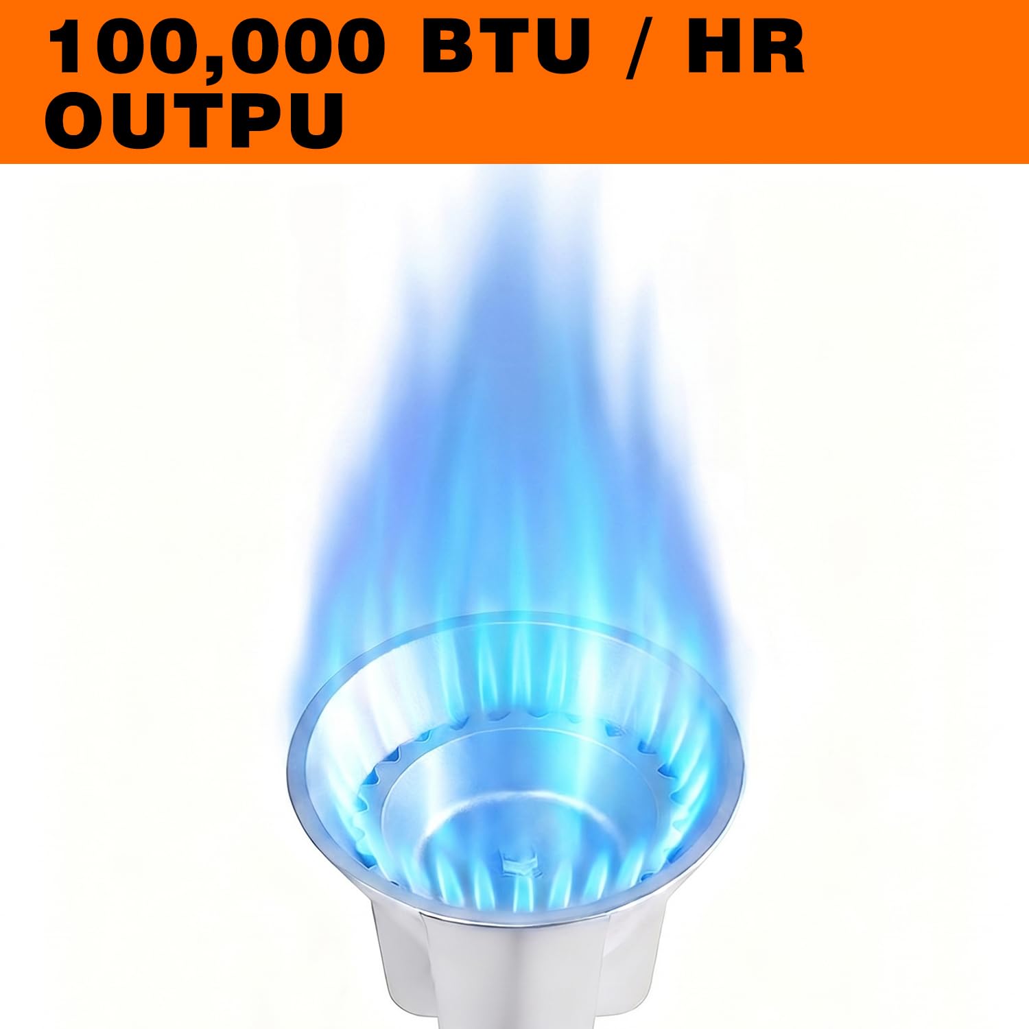 veralune Cabezal de quemador de propano de hierro fundido de alta presión, con regulador ajustable de 20 PSIG, cabezal de quemador cónico para quemadores de freidora de pavo, cocina al aire libre