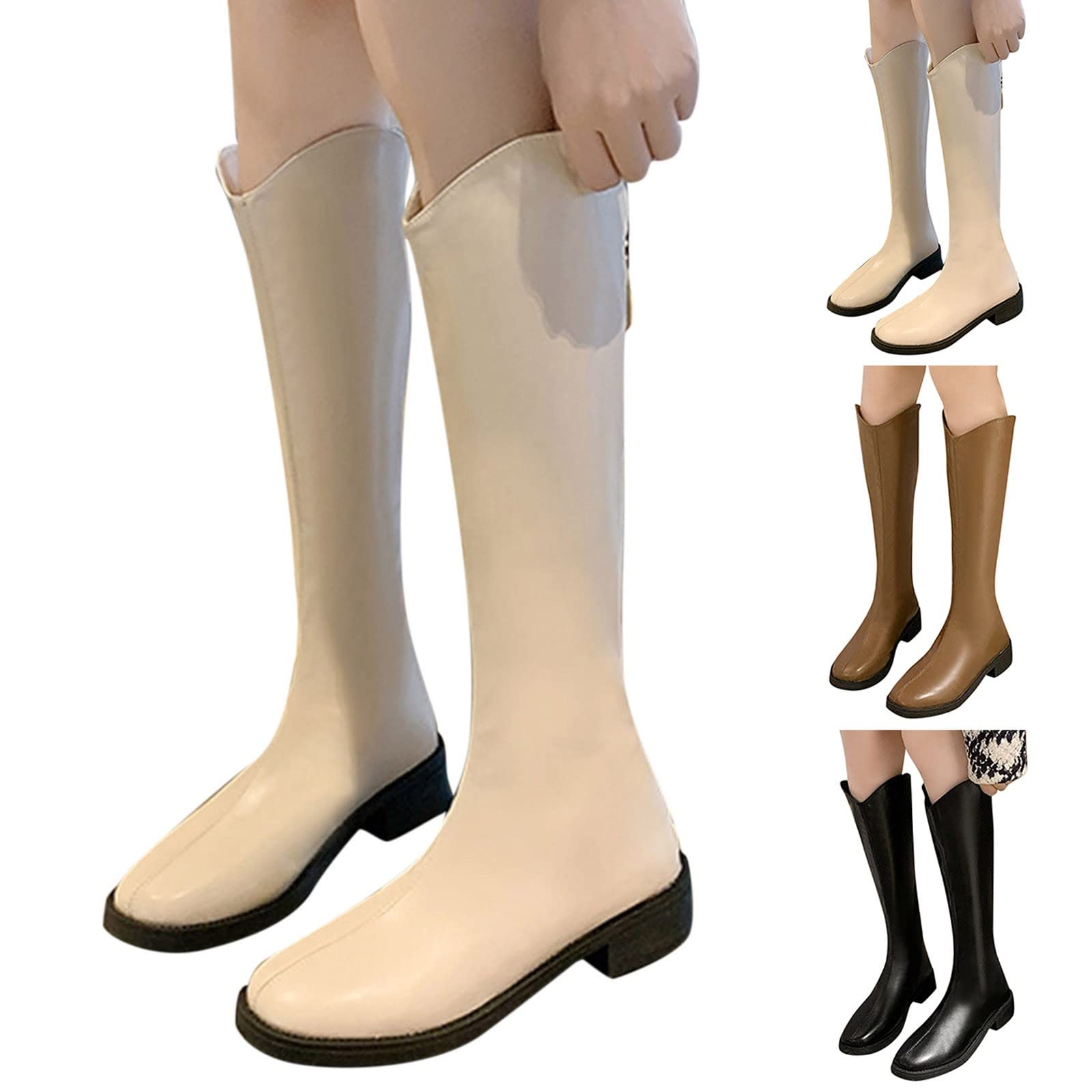 Anfibi da Tacchi a Spillo in Pelle Scamosciata Color Caramello Autunno e Inverno da Donna Stivali sopra Il Ginocchio Alti e Sottili Stivaletti Scamosciati