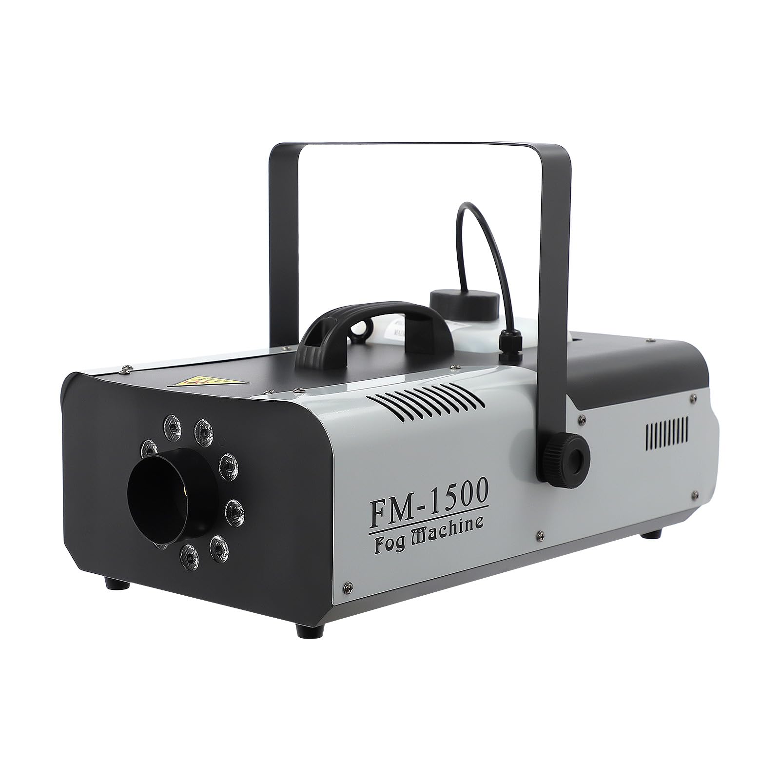 Macchina per il fumo portatile da 1500 W, con RGB a 3 colori, effetto luci LED e telecomando, Fog Machine DJ Equipment per discoteca, matrimonio, Halloween, Natale