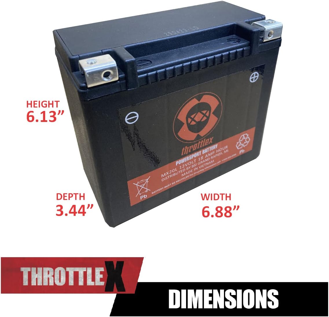 Battery Power Up Your Ride: MX20L Motorcycle Battery with 500+ CCA The MX20L is designed for more than just performance. It is designed for the riding enthusiast. The MX20L is a factory activated premium AGM (Absorbed Glass Mat) type battery is completely spillproof and leakproof with added vibration resistance that provides.. Power Up Your Ride: MX20L Motorcycle Battery with 500+ CCA
