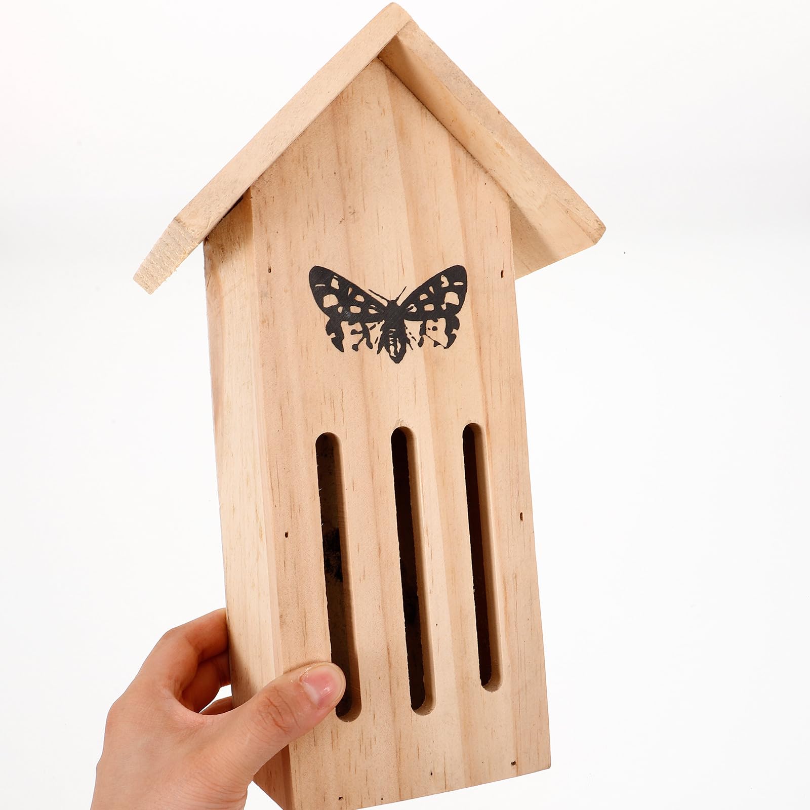 Schmetterlingshaus aus Naturholz zum Aufhängen Wetterfester Schmetterlingsunterstand für Garten Geschütztes Futterhaus für Schmetterlinge Langlebige Gartendekoration