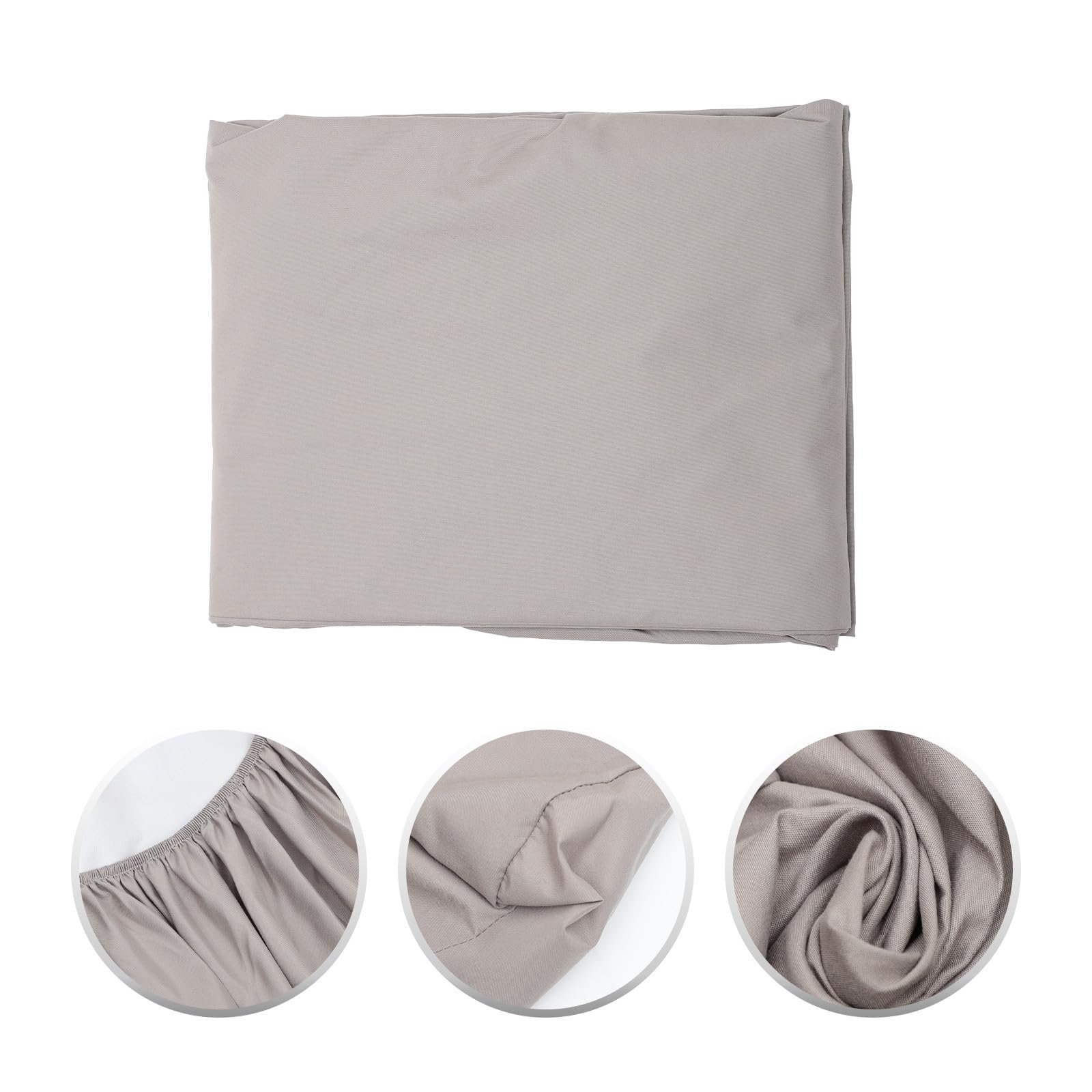 HOMSFOU Atmungsaktives Spannbettlaken 39x75 18cm Hautfreundlicher Matratzenbezug Maschinenwaschbares Hotel Spannbettlaken für Hohe Matratzen Graues Bettlaken für Haushalt und Hotel