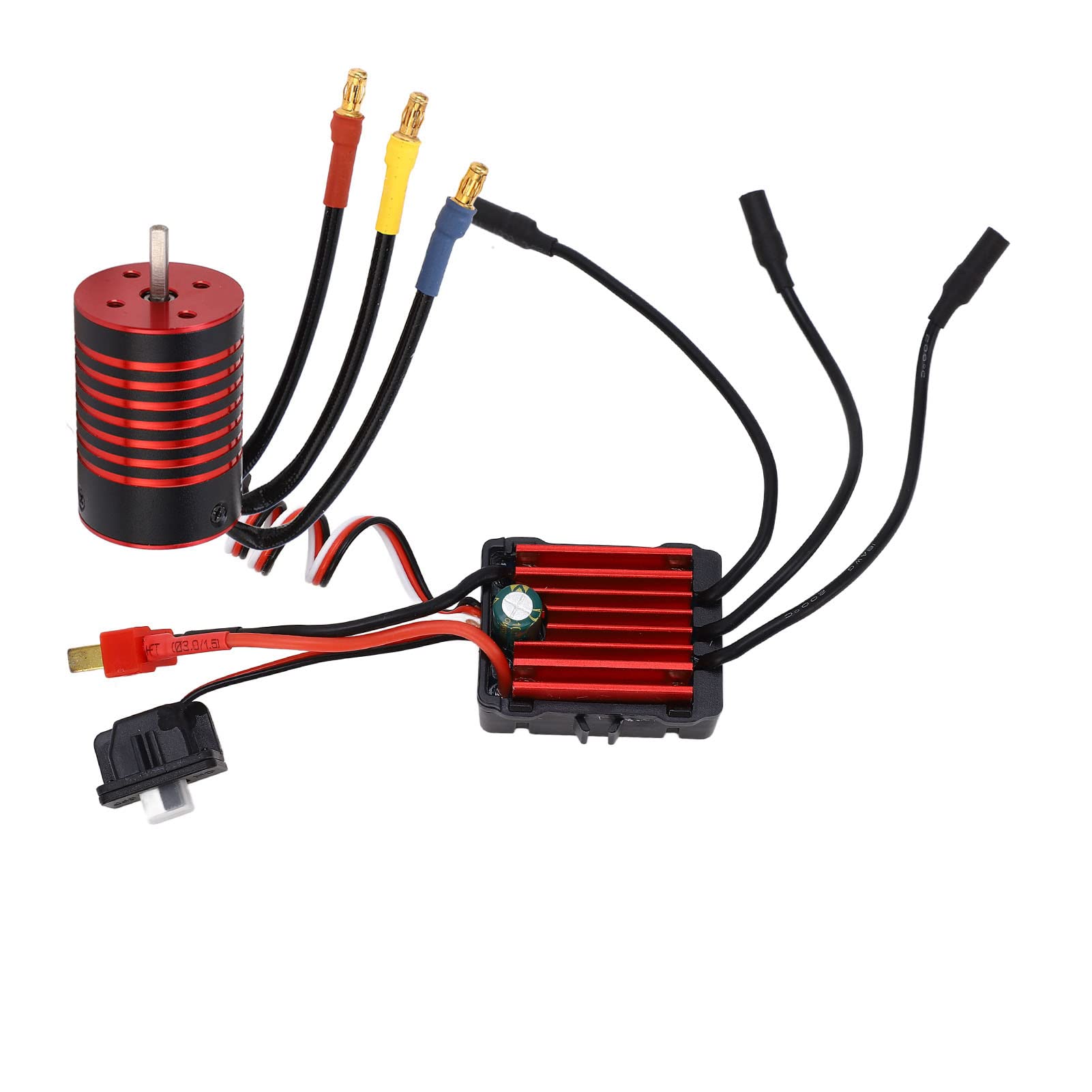 Dilwe RC Silnik, BezszotKowy Silnik Samochodowy RC ESC BEZSZCZOTKOWY ELEKTRONICZNY PRęDKOSCI ZESTAW DO 1/14 ZDALNEGO STEROWANIA SAMOMODU (5800KV (5800KV)