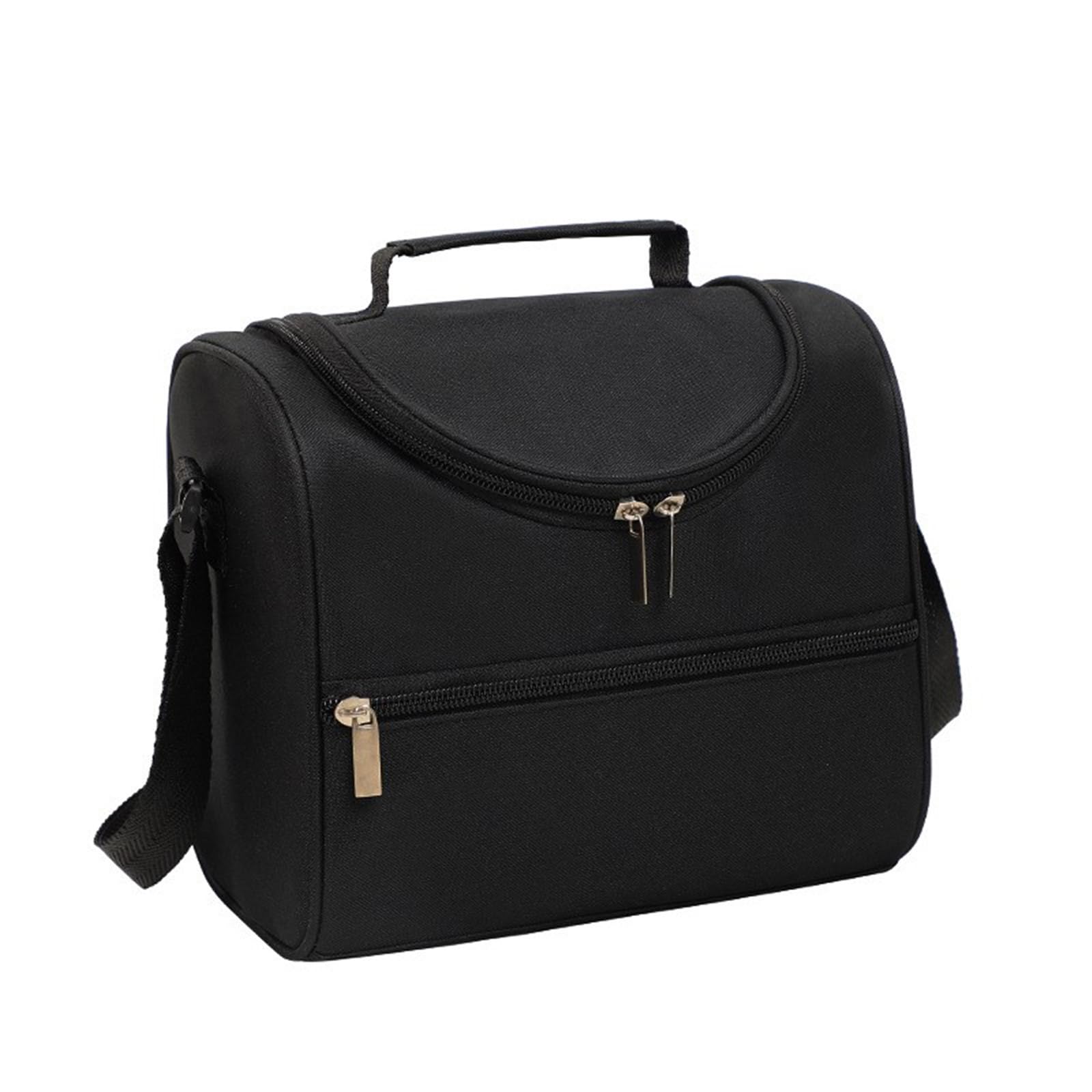 Grey Lunch Tote Bag for Commuting to School Insulated Picnic with Multiple Pockets and Compartments Insulated Lunch