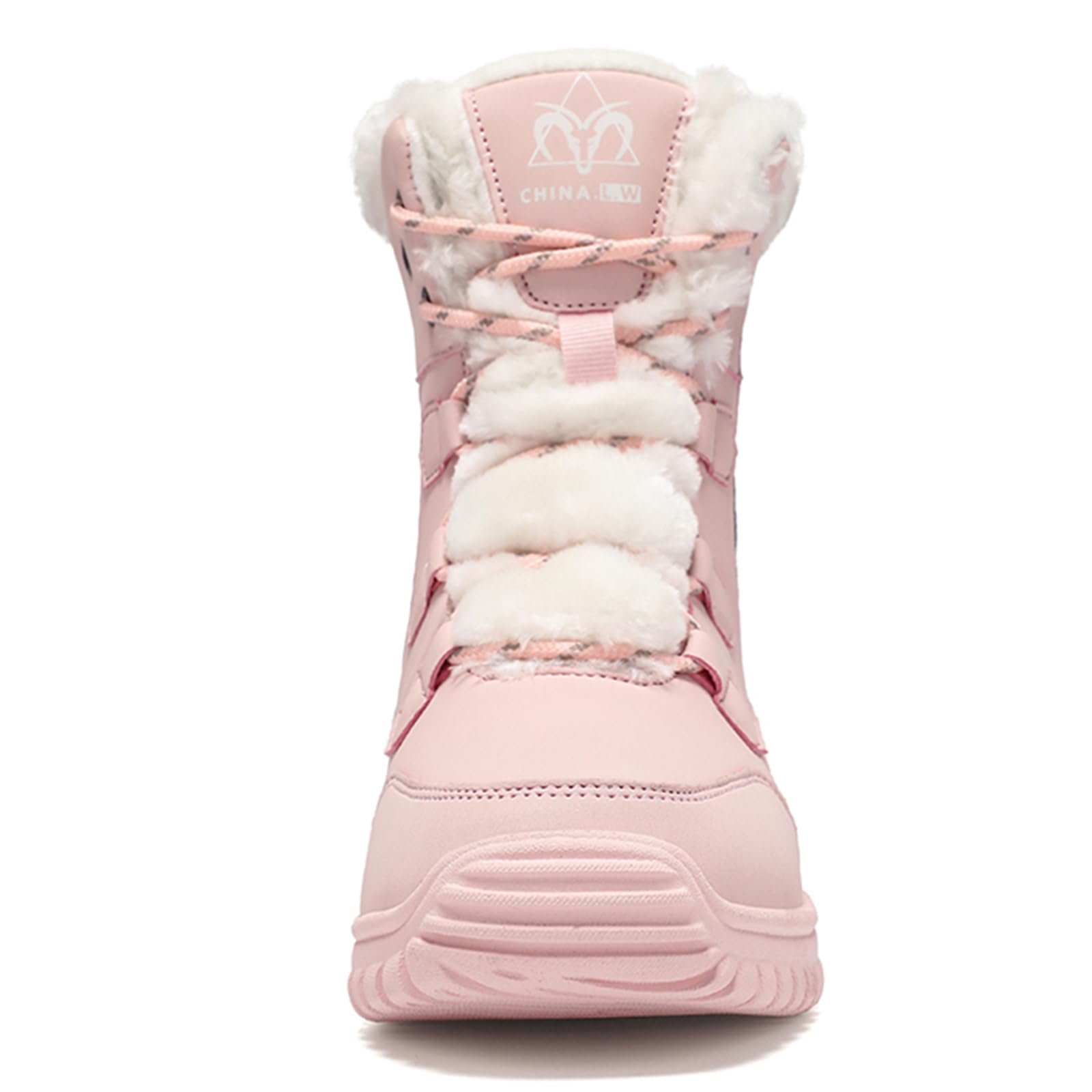 CUTEHEELS Damskie buty zimowe o wysokości cholewki 18 cm | buty śniegowe z antypoślizgową gumową podeszwą, na zimną i wilgotną pogodę