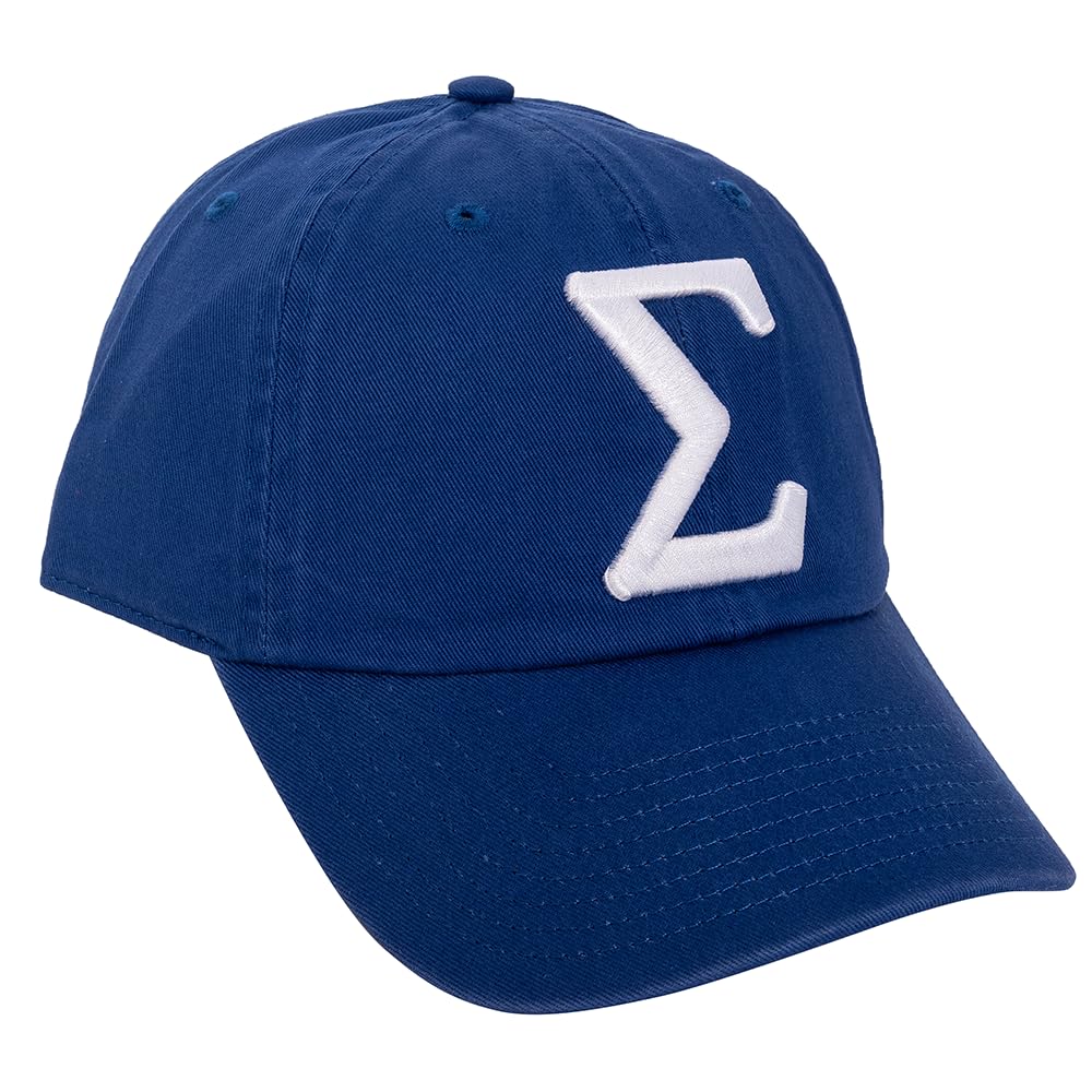 Phi Beta Sigma Baseball Hat GOMAB Brimmed Embroirderd Hats Cap Adjustable Cloth Strap Adult (Style 1) Blue, Blue, One size